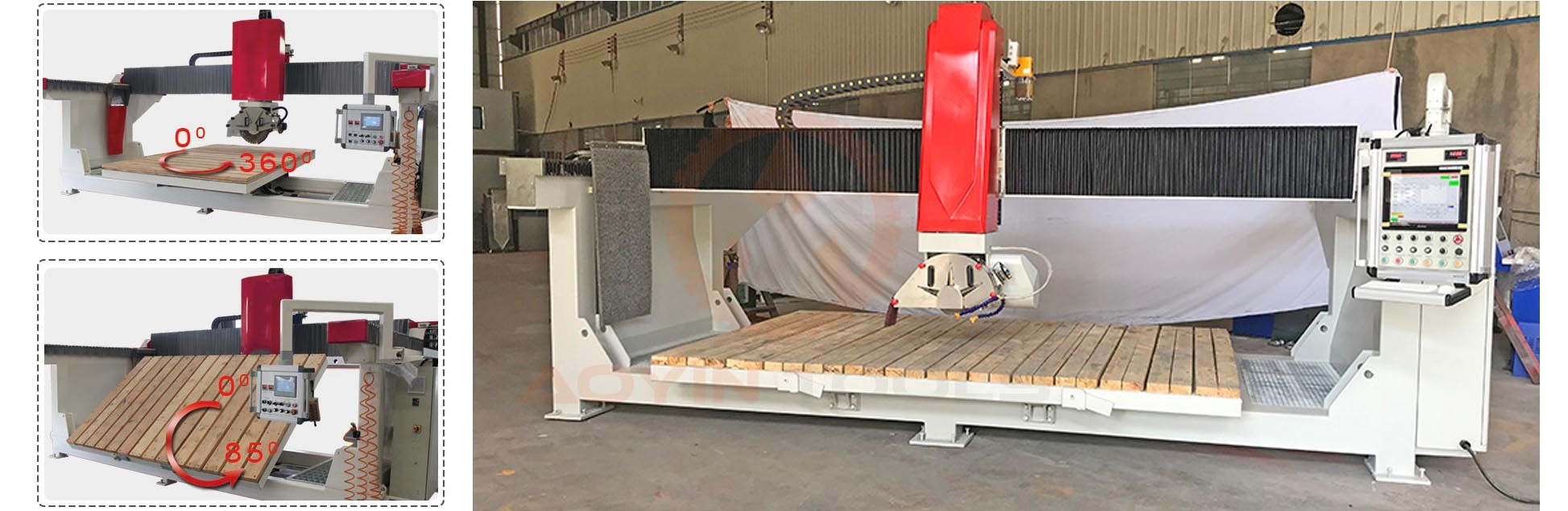 CNC Bridge Stone Cutting and Milling Machine